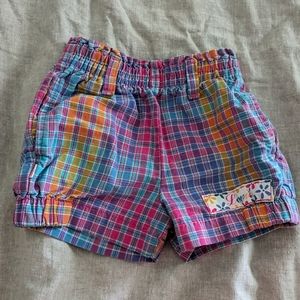 Vintage Little Levi's Plaid Shorts 12 Month